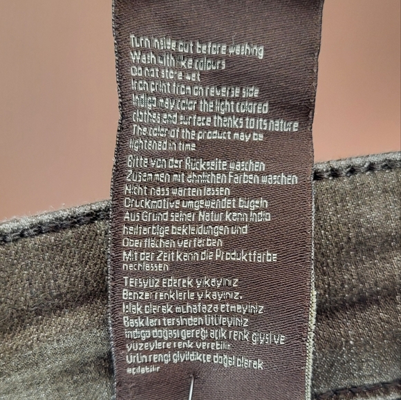 34 Heritage Courage Straight Leg Mid Rise Denim Jeans in Fudge Twill size 40/34 - Picture 8 of 9